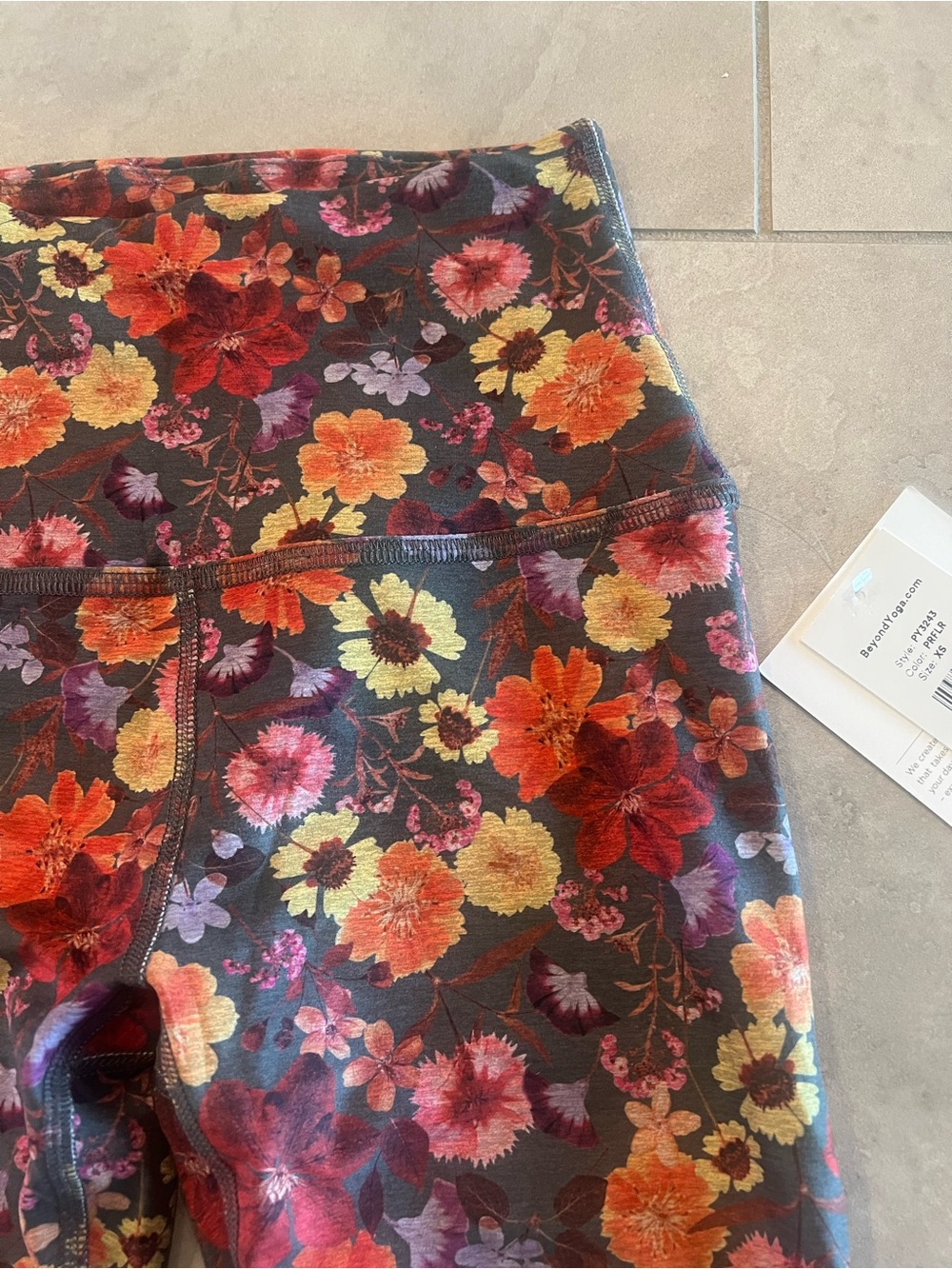 Girls' Floral High-Waist Leggings - Multi Floral